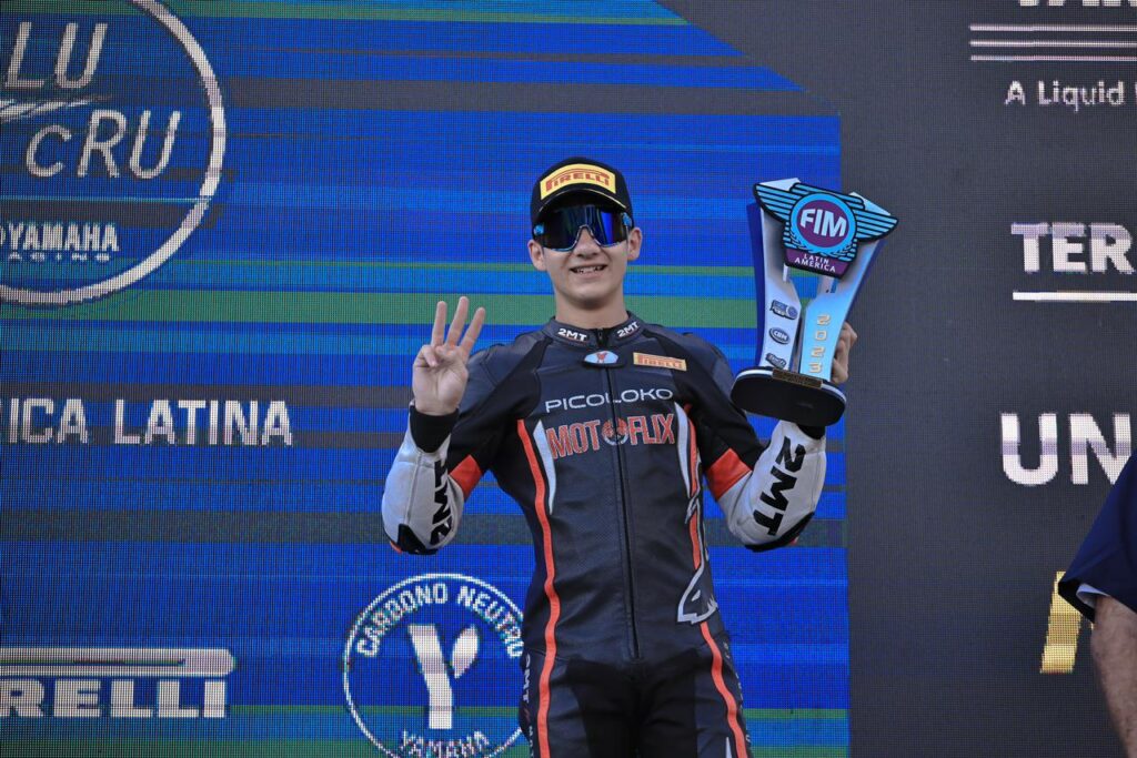 Mario Salles acelera na maior categoria de motovelocidade monomarca da América Latina e tem o apoio da MILITEC Brasil. Foto: LZ Fotos