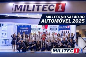 Time Militec Brasil em ação durante o Salão do Automóvel 2025 de São Paulo