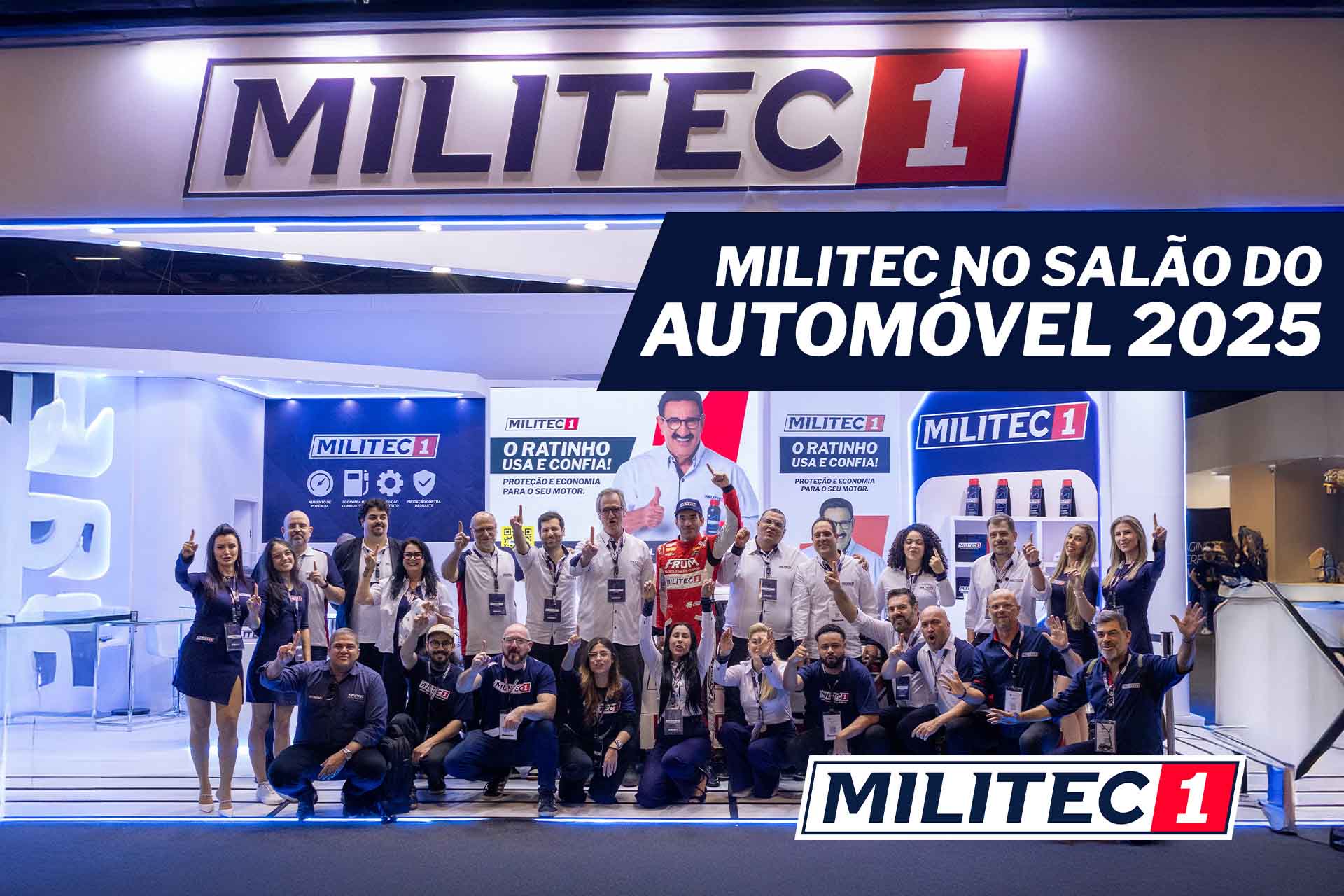 Time Militec Brasil em ação durante o Salão do Automóvel 2025 de São Paulo